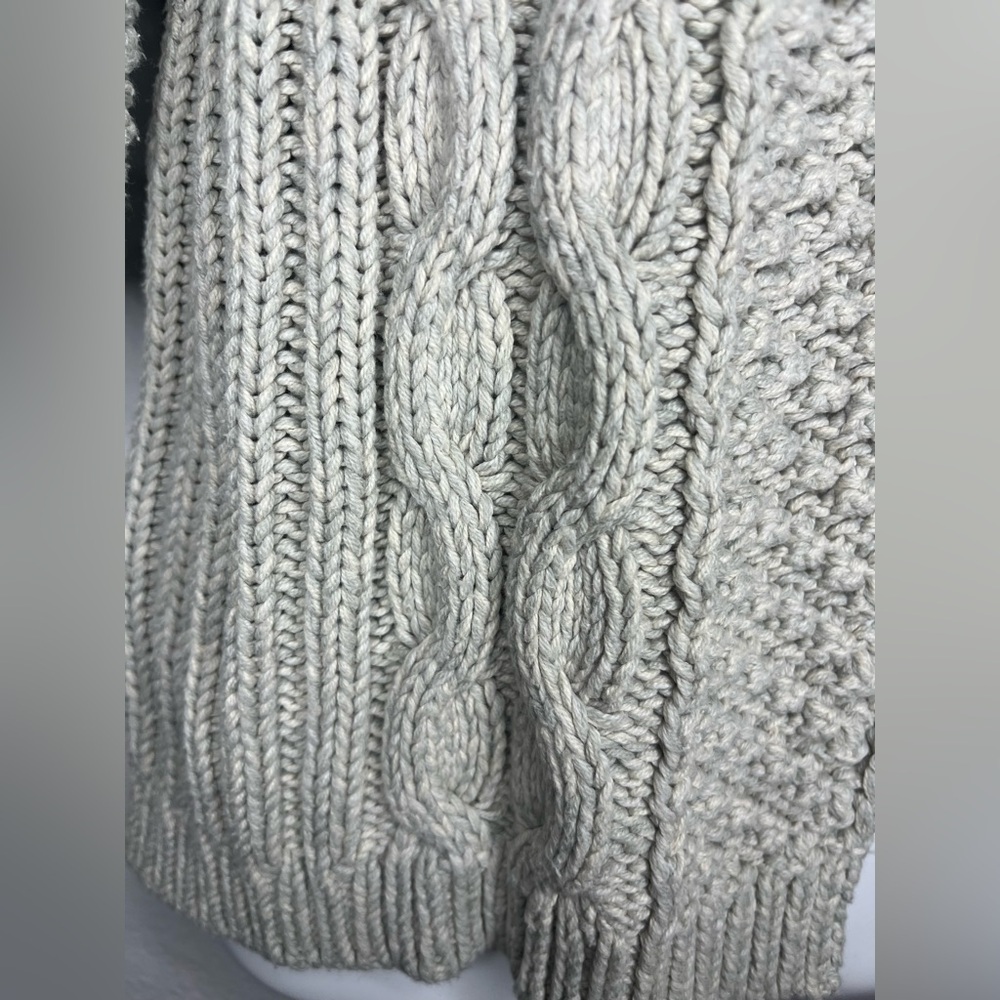 Leo & Nicole Open Front Cable Knit Cardigan Sweater – Size M - Picture 5 of 6